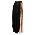 Load image into Gallery viewer, Proenza Schouler Black / White / Copper Metallic Plisse Pleated Foil Maxi Skirt