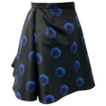 Load image into Gallery viewer, Alexander McQueen Midnight Iris Ruched Faille Miniskirt