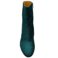 Load image into Gallery viewer, Dries van Noten Teal Glitter Ankle Boots