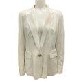 Load image into Gallery viewer, Lafayette 148 New York Silver One-Button Goat Suede Jacket