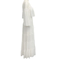 Load image into Gallery viewer, MISA Los Angeles White Dot Tiered Cassandra Maxi Dress