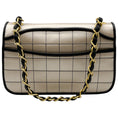 Load image into Gallery viewer, Chanel Beige / Black Mademoiselle Single Flap Bag
