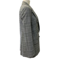 Load image into Gallery viewer, Alexander Wang Black / White Glen Plaid Blazer with Silver Button
