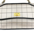 Load image into Gallery viewer, Chanel Beige / Black Mademoiselle Single Flap Bag