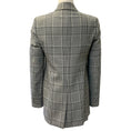 Load image into Gallery viewer, Alexander Wang Black / White Glen Plaid Blazer with Silver Button