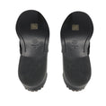 Load image into Gallery viewer, Chanel 2023 Black / Gold Logo Embellished Shiny Calfskin Leather Loafers