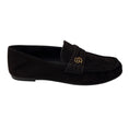 Load image into Gallery viewer, Christian Dior Brown / Gold CD Logo Embellished Suede Leather Loafers / Flats