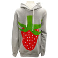 Load image into Gallery viewer, Comme des Garcons Men's Grey Brett Westfall Big Strawberry Hoodie