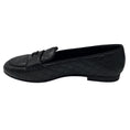 Load image into Gallery viewer, Chanel Black 2018 CC Logo Quilted Matelasse Lambskin Leather Loafers / Flats