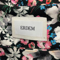 Load image into Gallery viewer, Erdem Black / Blue / Pink Floral Print Stretch Jersey Dress