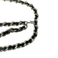 Load image into Gallery viewer, Chanel Vintage 1996 Black Leather Chain Belt