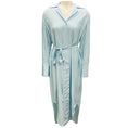 Load image into Gallery viewer, Co Light Blue Button Front Notch Collar Shirt Dress with Tie