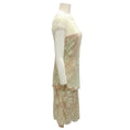 Load image into Gallery viewer, Angel Sanchez Lime / Beige Lace Overlay Cocktail Dress