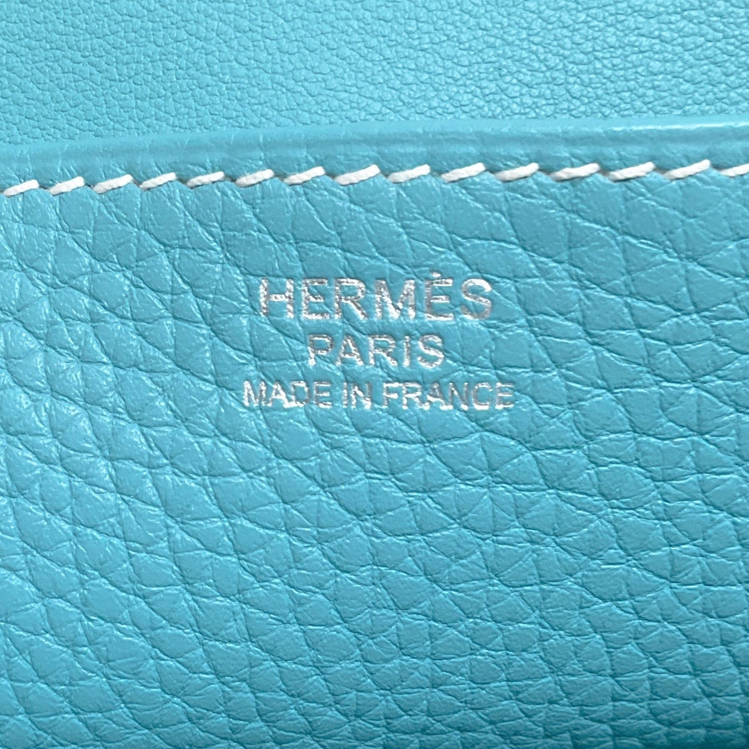 Hermes Blue Clemence Hazlan 31 GM