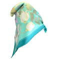 Load image into Gallery viewer, Hermes Vintage Turquoise Multi Flora Graeca Floral Printed Square Silk Twill Scarf
