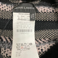 Load image into Gallery viewer, Rena Lange Slate / Black Multi Mink Fur Trimmed Wool Knit Cardigan Sweater