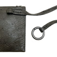 Load image into Gallery viewer, Akris Dark Green Ostrich Leather Wristlet