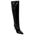 Load image into Gallery viewer, Identita Black Patent Leather High Heeled Tall Boots