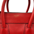 Load image into Gallery viewer, Celine Red Leather Luggage Shopper Bag