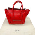 Load image into Gallery viewer, Celine Red Leather Luggage Shopper Bag