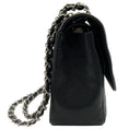 Load image into Gallery viewer, Chanel 2013 Black Caviar Leather Double Flap Shoulder Bag