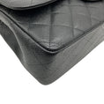 Load image into Gallery viewer, Chanel 2013 Black Caviar Leather Double Flap Shoulder Bag