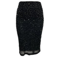 Load image into Gallery viewer, Alice + Olivia Black Sequin and Bead Embellished Skirt