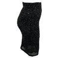 Load image into Gallery viewer, Alice + Olivia Black Sequin and Bead Embellished Skirt
