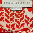 Load image into Gallery viewer, Stella McCartney Ivory / Orange Heart Print Silk Blouse