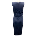 Load image into Gallery viewer, J. Mendel Slate Blue Draped Jersey Midi Dress