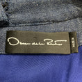 Load image into Gallery viewer, Oscar de la Renta Medium Blue Wash Short Sleeved Denim Chambray Flared Dress