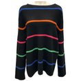 Load image into Gallery viewer, The Elder Statesman Black Multi Striped Cashmere Knit Sweater