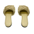 Load image into Gallery viewer, Bottega Veneta Natural Maxi Tubolare Intreccio Raffia Lido Sandal