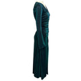 Load image into Gallery viewer, Sies Marjan Green Metallic Zip Front Midi Dress