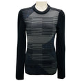 Load image into Gallery viewer, Proenza Schouler Black / Grey / Navy Geometric Knit Sweater