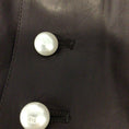 Load image into Gallery viewer, Chanel Brown Pearl Embellished Silk Lined Lambskin Leather Jacket
