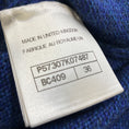 Load image into Gallery viewer, Chanel Blue Pearl Embellished Short Sleeved Cashmere Knit Sweater