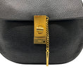 Load image into Gallery viewer, Chloe Black Leather Drew Small Saddle Bag