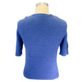 Load image into Gallery viewer, Chanel Blue Pearl Embellished Short Sleeved Cashmere Knit Sweater