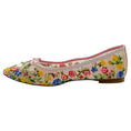 Load image into Gallery viewer, Manolo Blahnik Pink Multi Floral Mesh Verdino Verona Flats