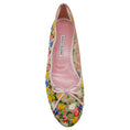 Load image into Gallery viewer, Manolo Blahnik Pink Multi Floral Mesh Verdino Verona Flats