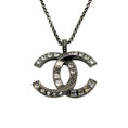 Load image into Gallery viewer, Chanel 2018 CC Strass Pendant Necklace