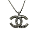 Load image into Gallery viewer, Chanel 2018 CC Strass Pendant Necklace