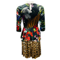 Load image into Gallery viewer, Roberto Cavalli Multicolor Paradise Found Print Peplum Satin Dress