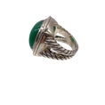 Load image into Gallery viewer, David Yurman Green Onyx Diamond Sterling Silver Albion Ring

