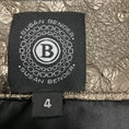 Load image into Gallery viewer, Susan Bender Gold Metallic Leather Jacquard Skirt