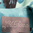 Load image into Gallery viewer, Lela Rose Turquoise Floral Printed Sleeveless V-Neck Silk Cocktail Dress