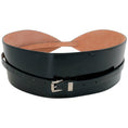 Load image into Gallery viewer, Michael Kors Collection Black Patent Leather Wide Belt