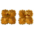 Load image into Gallery viewer, Fendi Vintage Gold Plated Maltese Cross Earrings