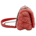 Load image into Gallery viewer, Louis Vuitton Pink Shearling Shoulder Bag with Logo Turn Lock